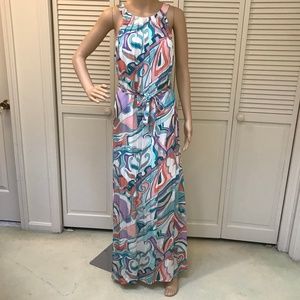 NWT Etcetera "Pucci" Style Maxi Dress XS
